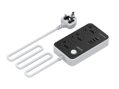 LDNIO SC3412 Universal 3 port 4 USB POWER SOCKET POWER CORD:2M (2)