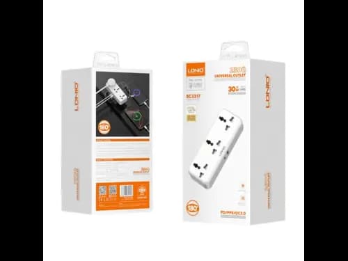 LDNIO SC3317 2500W Universal Outlet  Rotatable Plug Power Socket (4)