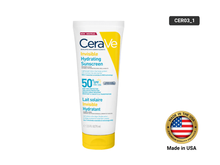 Cerave Invisible Hydrating Sunscreen SPF 50+ 75ml