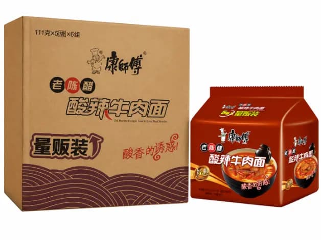 Master Kong Old Mature Vinegar Hot & Sour Beef Flavour Instant Noodles
