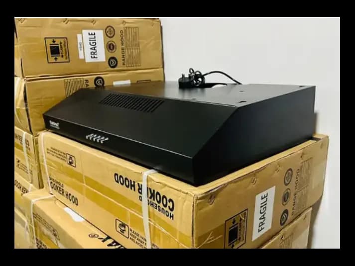Black Slim Exhaust Range Cooker Hood (Filter Model) 60cm (2)