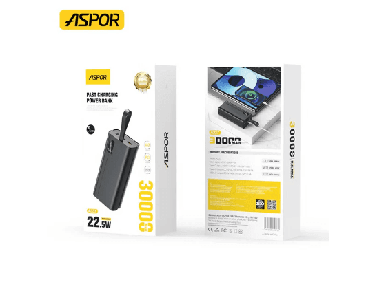 Aspor A337 30000 mAh 22.5W Power Bank (2)