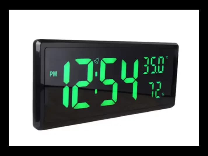 LARGE Digital LED Alarm Clock – Model 3808L (GREEN Display with Backlight) (3)
