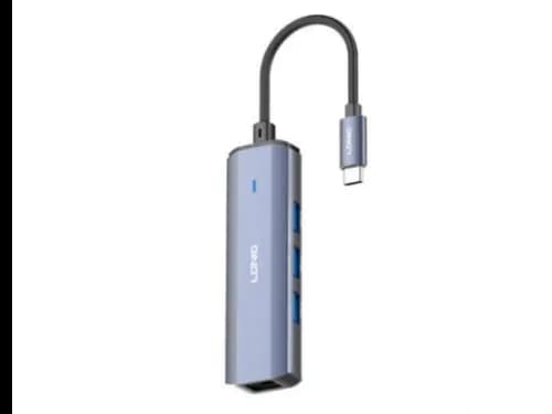 LDNIO DS-124C Type-C To USB3.0*3+RJ45*1