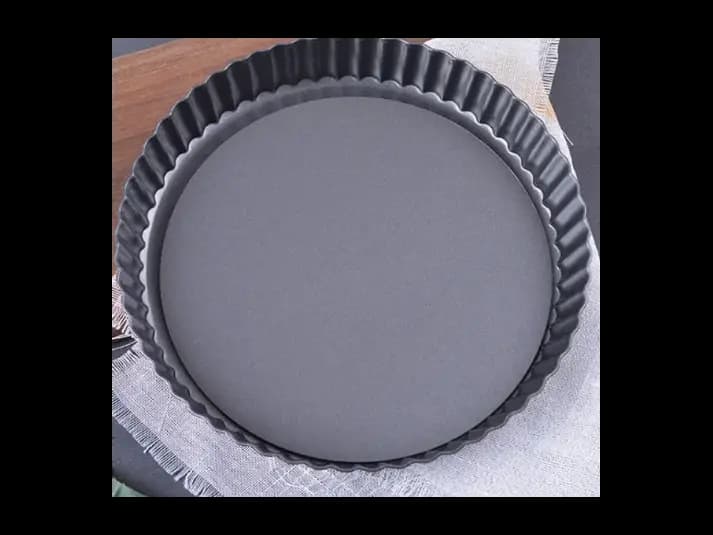 Carbon Steel Non-Stick Pie Pan – Fixed Base (24,28 & 32 CM) (2)