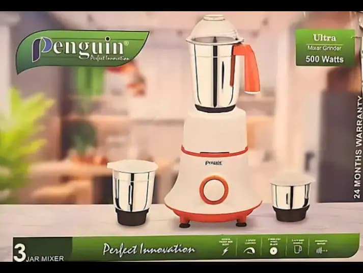 Penguin 3 Jar Indian Mixer Grinder 500 Watts (2 years warranty) (2)