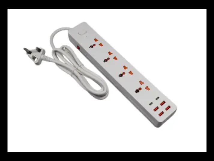 Power Socket premium 4 Outlets Electrical Surge Protector Travel Universal USB Type-C Extension Socket