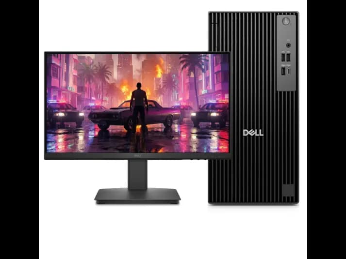 Dell Pro QCT 1250 Tower Desktop with Monitor