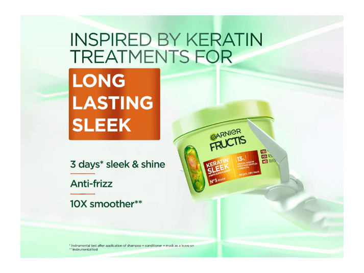 Garnier Fructis Keratin Sleek Hair Mask 370ml (2)