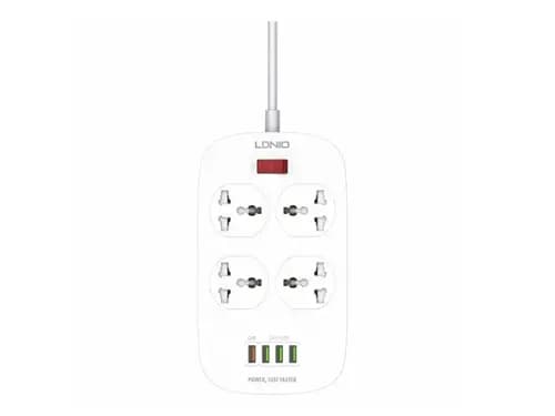 LDNIO SC4407 Universal 3 port + 4 USB POWER SOCKET POWER CORD:2M