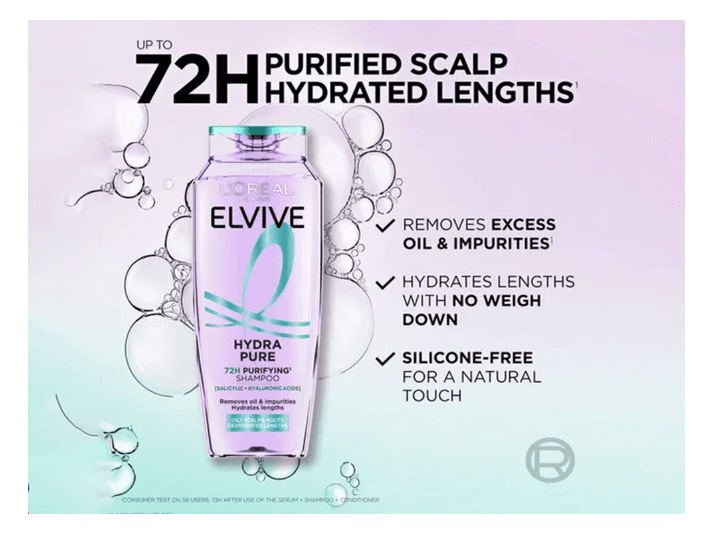 Loreal Elvive Hydra Pure 72H Purifying Shampoo 400ml- (4)
