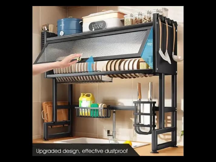 High Quality Coated Over The Sink Dish Rack 37.40inch (4)