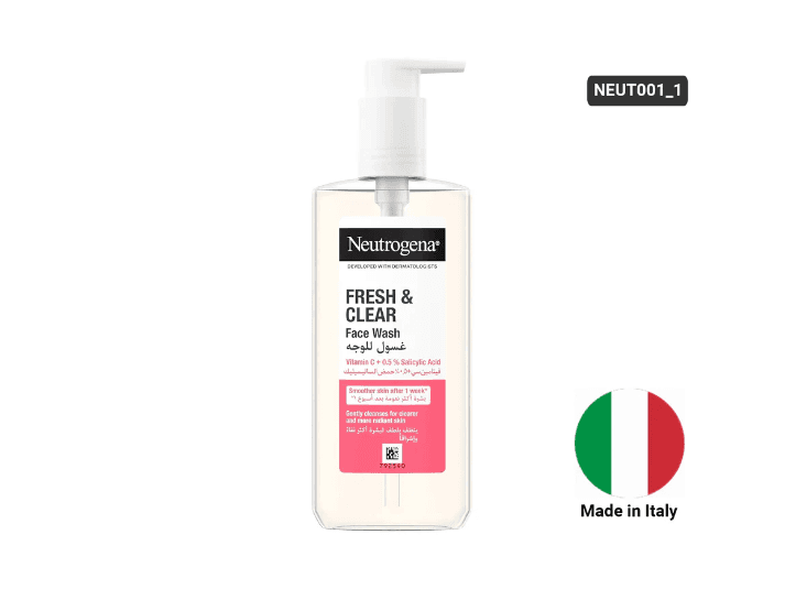 Neutrogena Fresh and Clear Face Wash with Vitamin C + 0.5% Salicylic Acid 200ml- ITALY