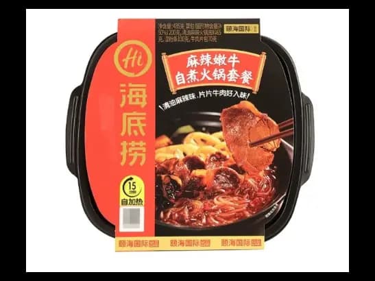 Spicy Tender beef self heating hotpot