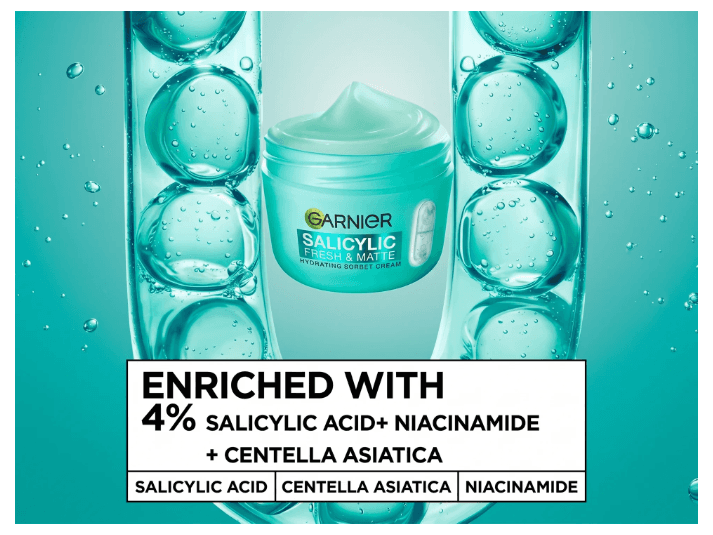 Garnier Salycilic Fresh & Matte Sorbet Cream 85ml (5)