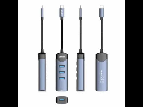 LDNIO DS-134C Type-C To USB 3.0*4 5GBPS Data Transmission Hub Adapter (3)
