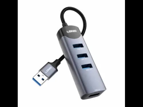 LDNIO DS-134U USB-A To USB 3.0*4 High Speed Data Transmission Hub Adapter