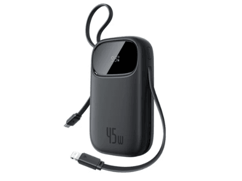 Digital Display Power Bank with USB-C+iP 20000mAh 45W