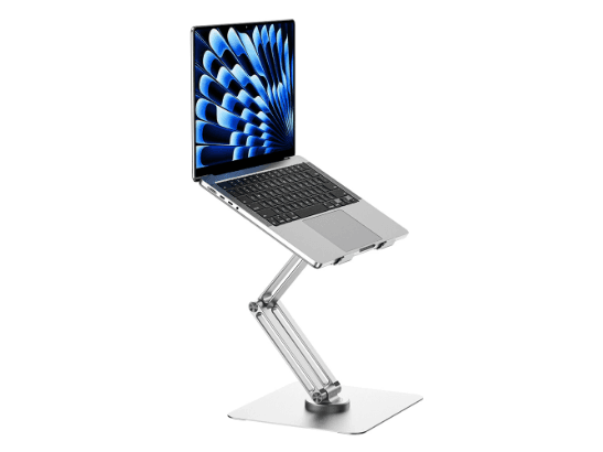 Wiwu S801 Rotative Foldable Laptop Stand Silver (4)