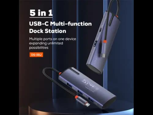 LDNIO DS-15U PD100W Type-C Multi-function Docking Station Type-C To PD*1+USB3.0*4