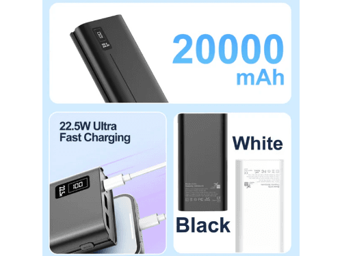 Aspor A336 Fast Charging Power Bank 22.5W 20000mAh (4)