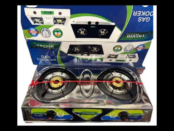 Express 100% Stainless Steel Body Indian 2 Burner Gas Cooker (2)