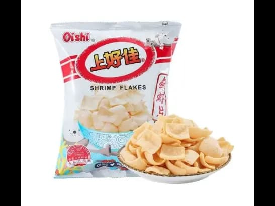 Shrimp flakes snack
