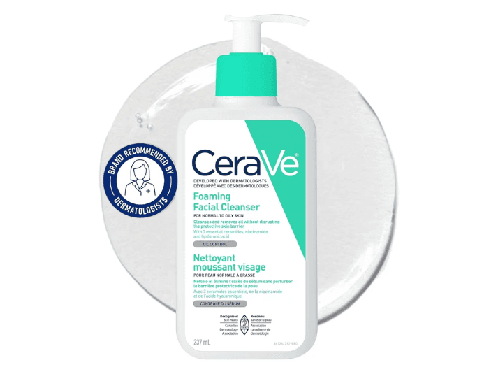 Cerave Foaming Facial Cleanser For Normal To Oily Skin 237ml- USA (3)