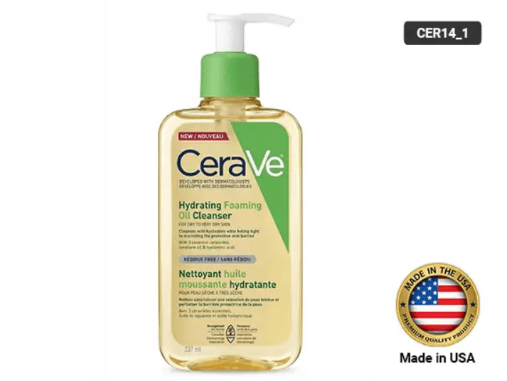 Cerave Hydrating Foaming Oil Cleanser 473ml- USA