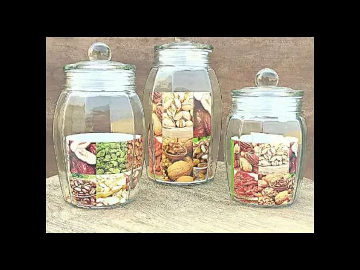 Airtight Food Storage Glass Jars with Vacuum Glass Lids (2)
