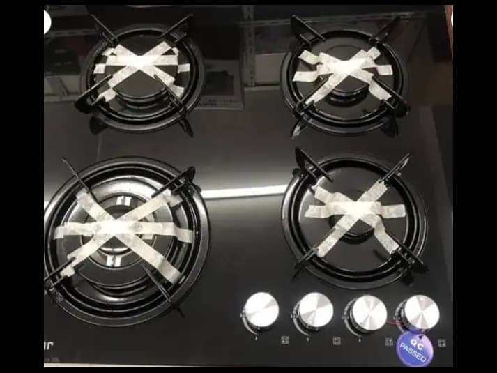 EURO Star 4 Burner Glass Top Gas Cooker High/Premium Quality with 1 year Company Warranty