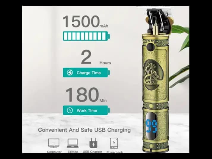 VGR V-228 Premium Rechargeable Vintage Hair Trimmer For Men (2)
