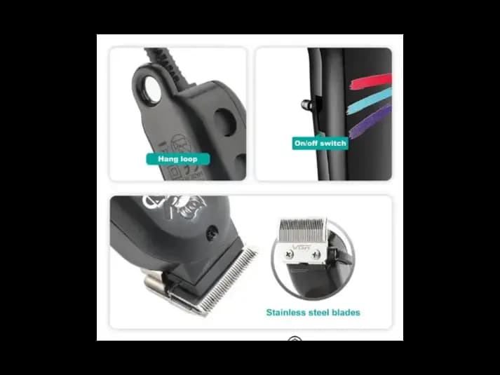 VGR V-129 Professional Corded Hair Clipper with Taper Lever – Salon-Grade (3)