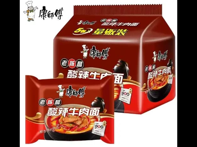Master Kong Old Mature Vinegar Hot & Sour Beef Flavour Instant Noodles (2)