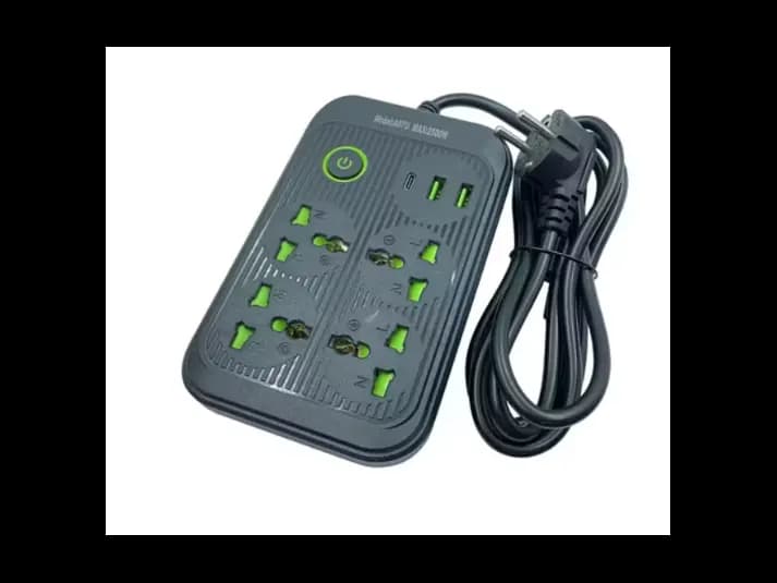 Power Socket Premium Extension Socket with Universal Plug & USB, Type C Ports 2500watts (2)