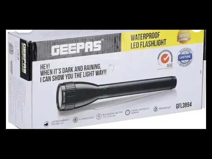Geepas Rechargeable Waterproof Led Flashlight – GFL3894N (2)