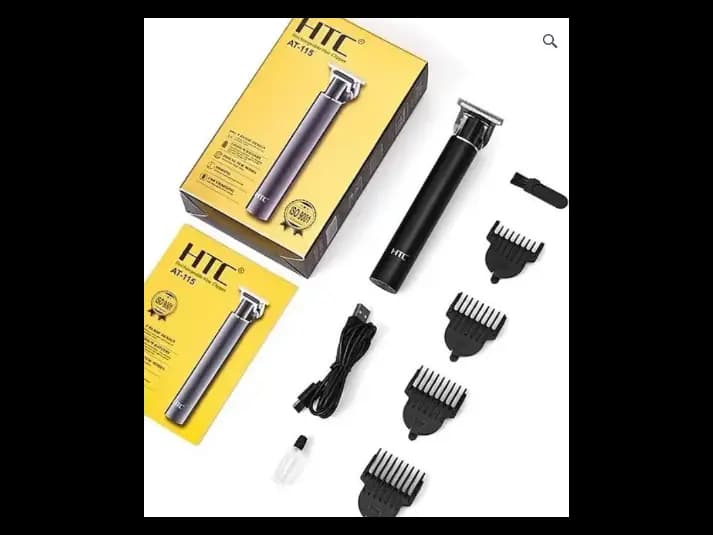 HTC AT-115 Fully Metal Body Professional Mens T- Blade Zero Cutting Hair Trimmer