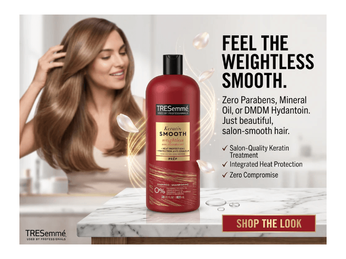 Tresemme Lot Keratin Smooth Weightless Shampoo 828ml (4)