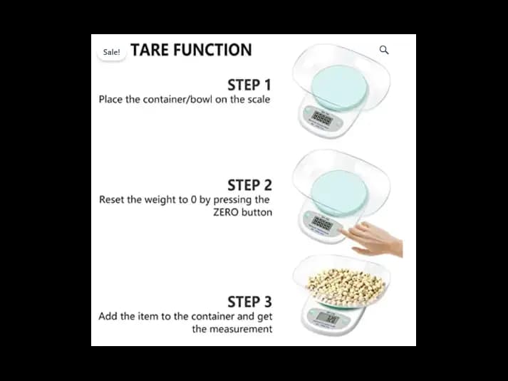 Digital Kitchen Scale with Plastic Bowl with warranty (5)
