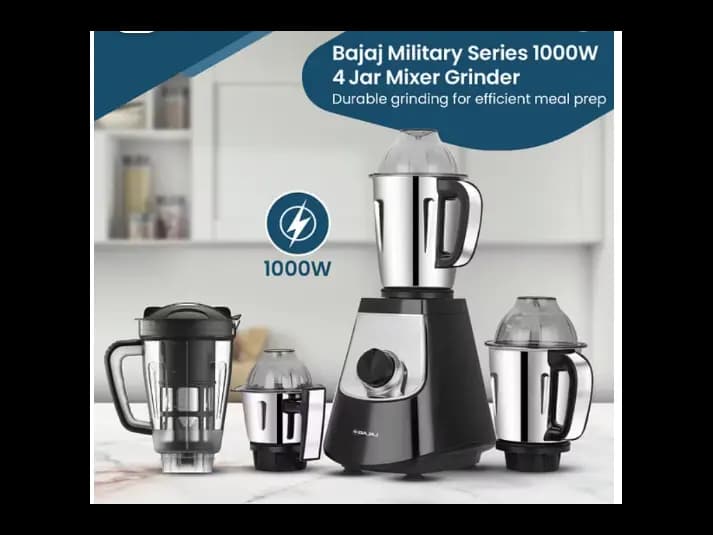 Bajaj Military Series Evoque 4 Jar 1000W Mixer Grinde (2)