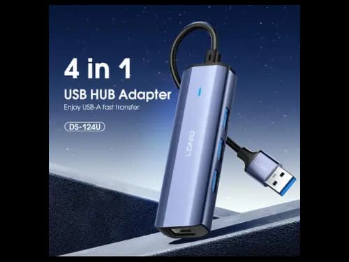 LDNIO DS-124U USB-A To USB3.0*3+RJ45*1