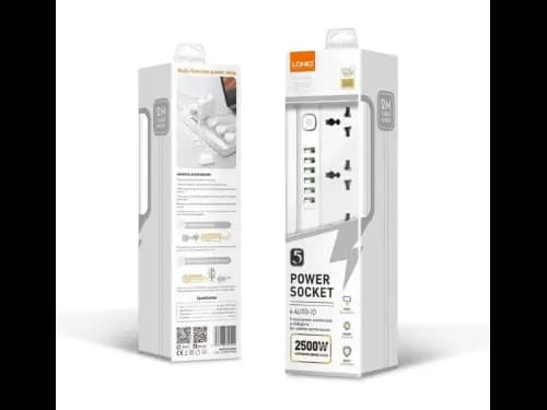 LDNIO SC5614 Multi-Function Power Strip 5 Power Sockets 6 AUTO-ID Perfect Home/Office Charging Station (3)