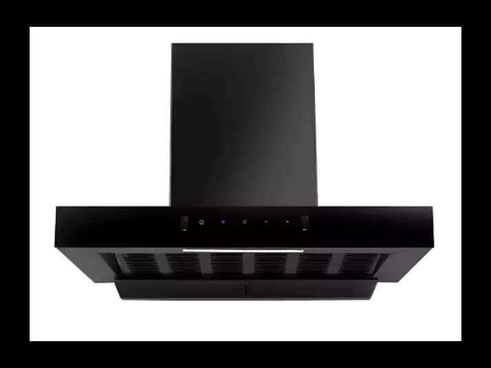 ‘T’ Shape Cooker Hood with Motion and Touch Control (Black) 60cm