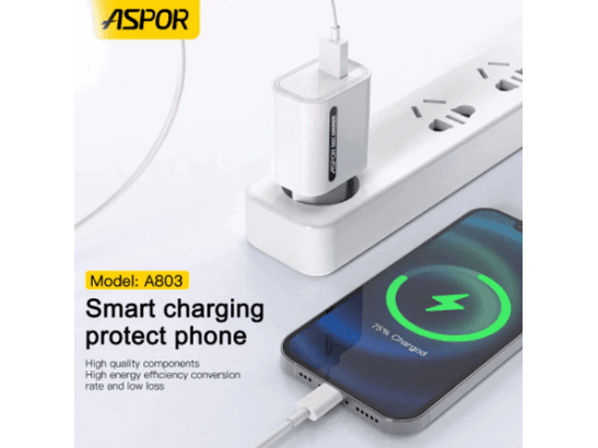 Aspor A803 18W Fast Charger QC 3.0 Adapter (4)