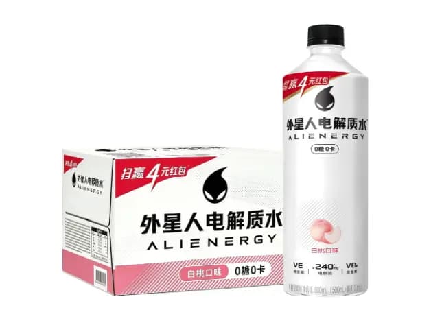 Peach-Flavored Electrolyte Water (600ml x 15 Bottles)