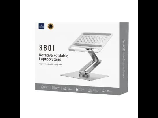 Wiwu S801 Rotative Foldable Laptop Stand Silver (6)
