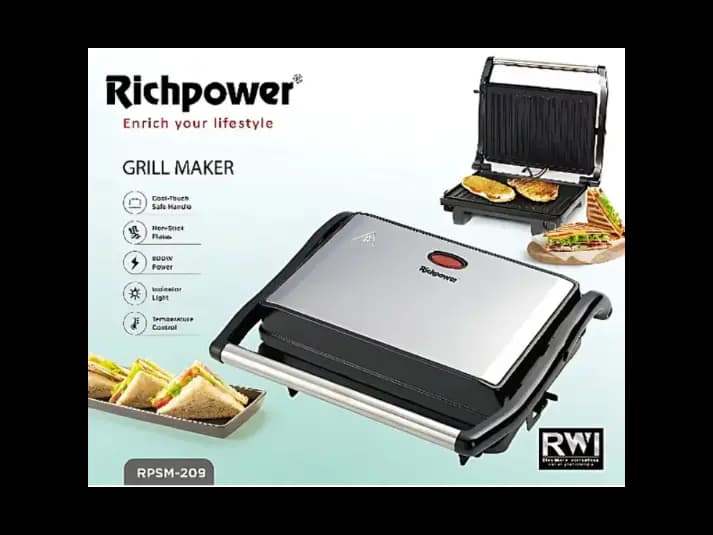 Richpower 2 Slice Grill Maker/Toaster (3)