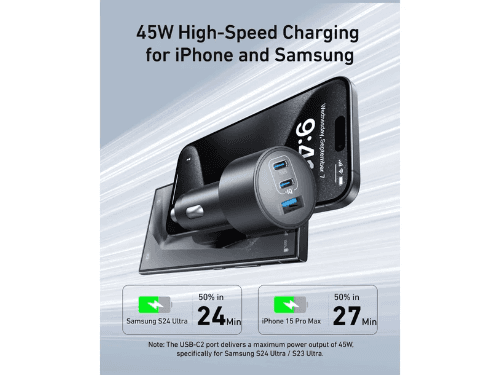 Anker Nano Car Charger (167.5W, 3 Ports) - A2737 (4)
