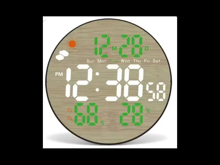 Gaosiio DS-5853L SmartWood LED Digital Wall Clock