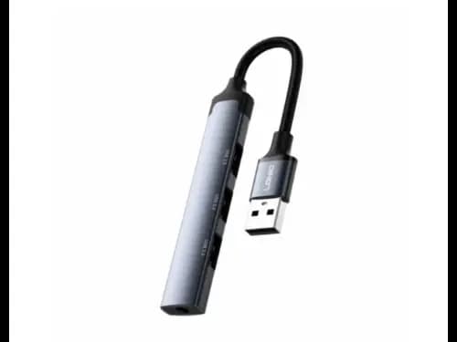 LDNIO DS-104U USB-A 2.0×3+3.5mm Audio Data Transmission Hub Adapter